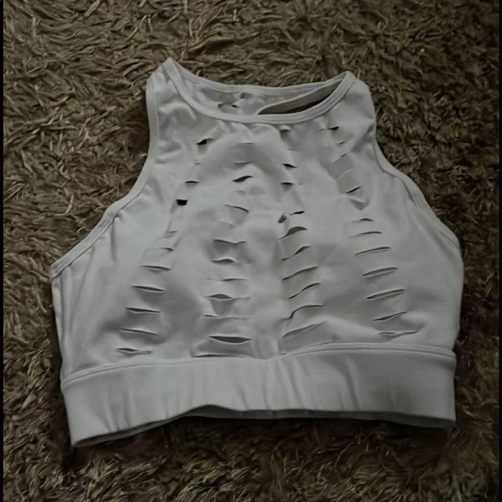 Nvgtn white sports bra